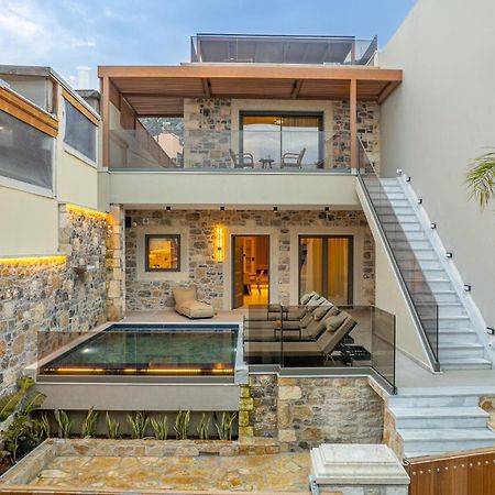 Villa Nicole - Private Pool & Rooftop Jacuzzi Hersonissos  Exterior foto