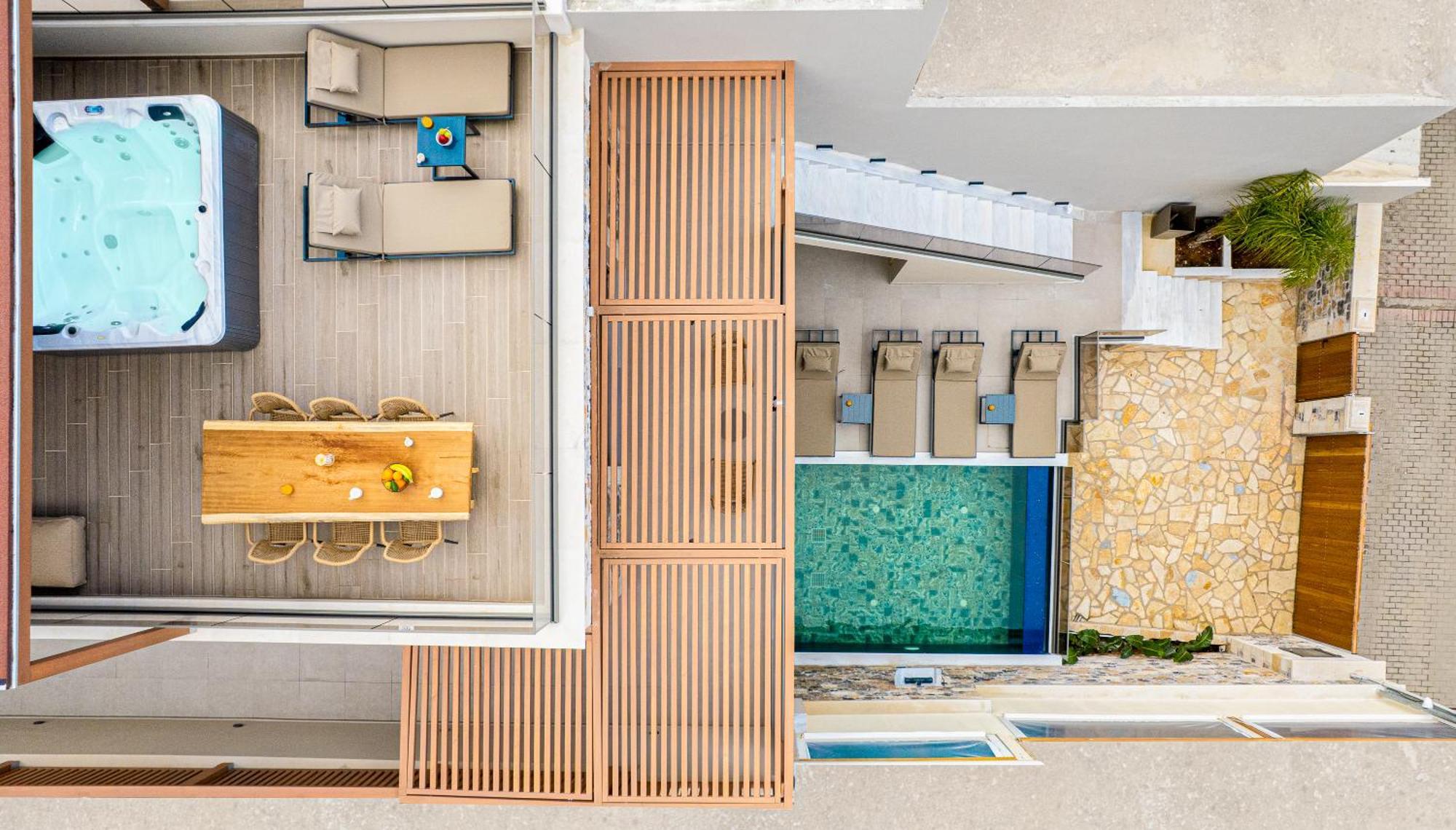 Villa Nicole - Private Pool & Rooftop Jacuzzi Hersonissos  Exterior foto
