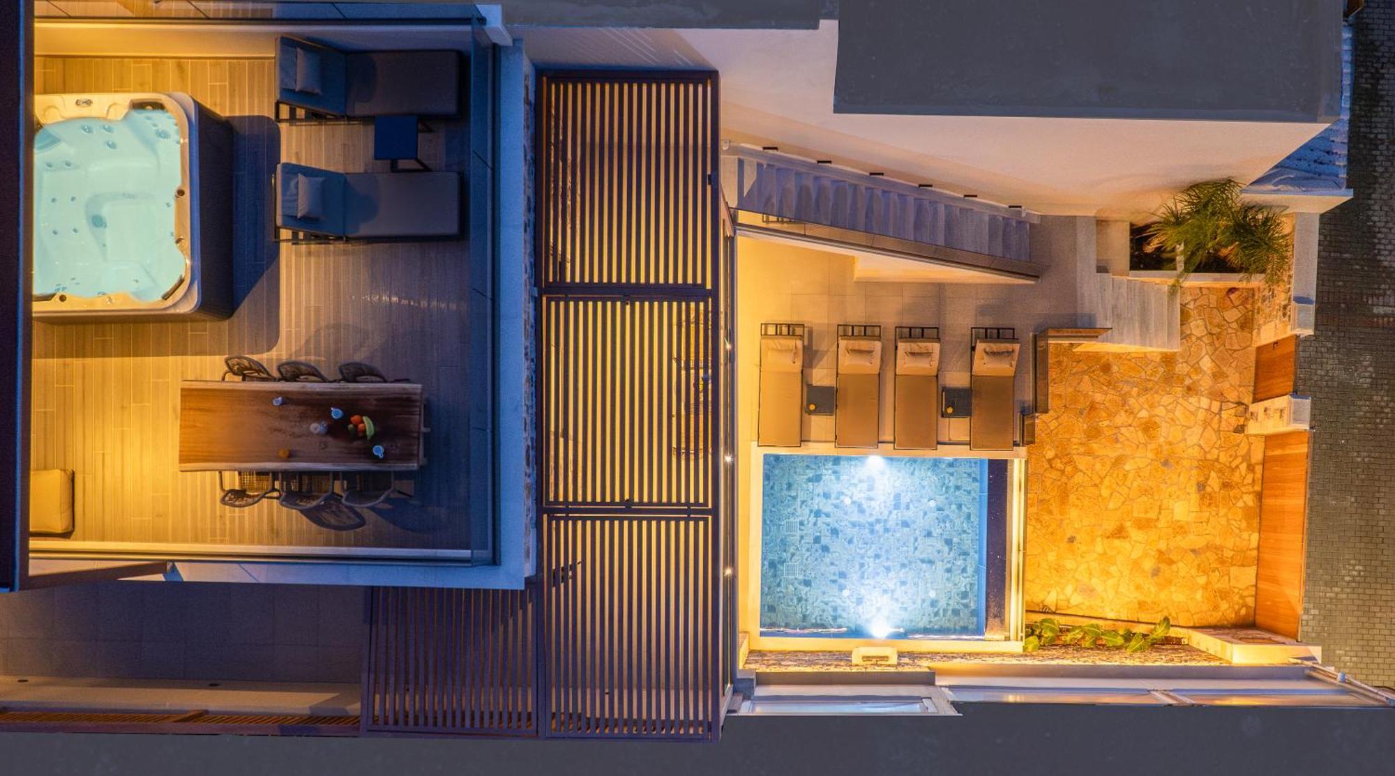 Villa Nicole - Private Pool & Rooftop Jacuzzi Hersonissos  Exterior foto